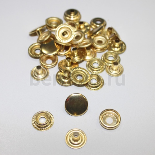 Кнопка №14 D 15 мм  КОЛЬЦО  (10 шт/уп) золото