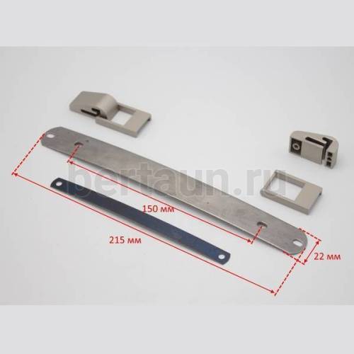 Ручка портфельная № 65 GFM F028Z фурнитура металл /загот. д/ портф. ручки