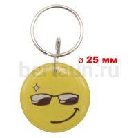 Домофонный ключ заготовка №40  T5577_Смайл В ОЧКАХ_