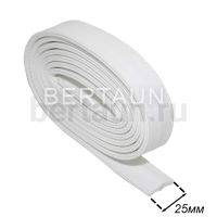 Ручки сумочные ПЛОСКИЕ №114 2,5 см*2м белый мат