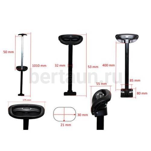 Ручка телескоп. д/чемодана № 16 92А-3 20" ЛТ однорукая