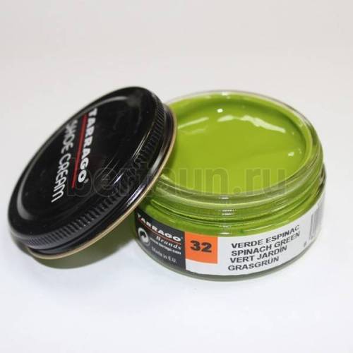 Тарраго №182    (TCT31) 032 Крем SHOE cream СТЕКЛО 50мл салатовый