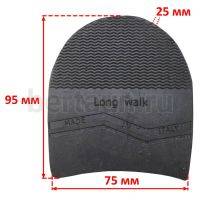 Каблук мужской № 1 резиновый "Long walk" раз. 40-44 черн.