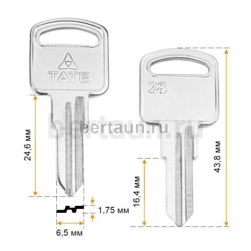 Заг.для ключ. F-113  ST28 TATE  англ. Ксинпай  №694