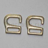 Крючки для босоножек 7,5 мм (для резинки 6 мм) золото