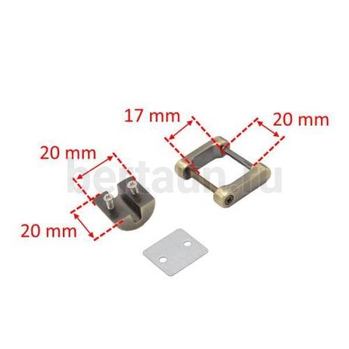 Ручкодержатель №25 портфельный ЛТ А-1144 (385#)D081 GM 20мм антик