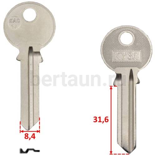 Заг.для ключ. KAC 1Л_451_KSP1S/45S1_RUS1R_KSK1_ Каспийск №174