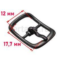 Пряжка  №  5 арт.5285/12мм  "90" литая темн. никель