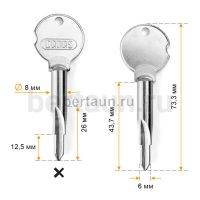 Заг.для ключ. KR-7X_KR-11  (крест)  CANAS Турция  № 656