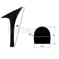 Каблуки №   7 LY 3332 черный лаковый  (высота 9 см)