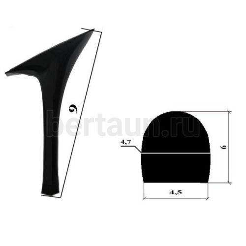 Каблуки №   7 LY 3332 черный лаковый  (высота 9 см)