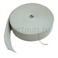 Резинка   6 мм башмачная (беж.) Италия ширина    6мм.