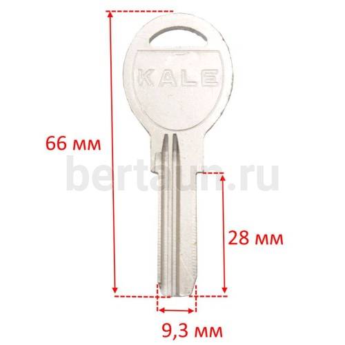 Заг.для ключ. KAE-11D/KAL11/KLE9R/KAE5/KALE5 (Овал 2 паза верт) №262