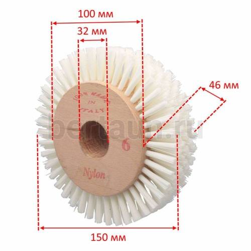 Инстр. №137  Щетка Nylon  6  ITALY   150*35*32