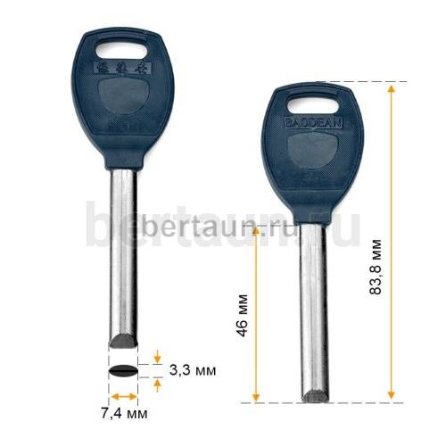 Заг.для ключ. PanDoor-01 (7.4x46mm)   верт.№603