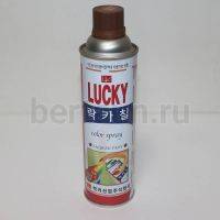 Краска №  3 аэрозоль "LUCKY" 400 мл № 368/363 горчичная