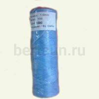 Нитки вощеные №67 d1мм 100м.для ручной прошивки голуб. 1090 DAFNA