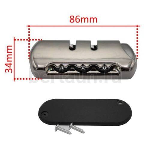 Замок чемоданный №  5  FCD 8,5*3,5 темн. никель