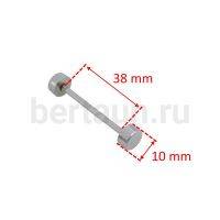 Ручкодержатель №34 штанга-гантелька для сумок 38 мм никель