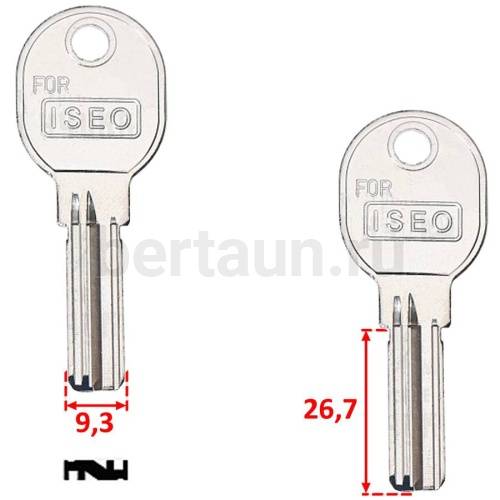 Заг.для ключ. IS 6 / IS 6D/I15/IE15/ISE23/iseo верт. №250