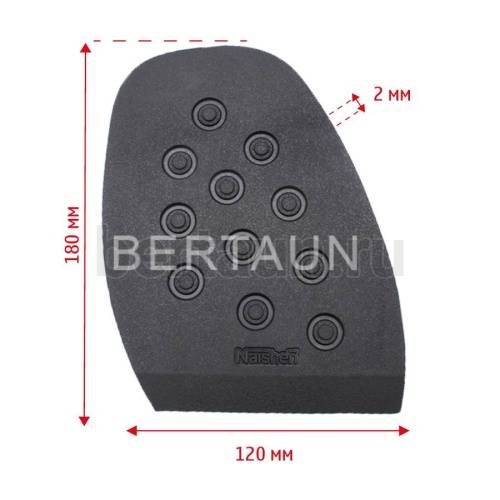 Профилактика №30125 NAISHEN 569L "круги"   3 мм  черный BLACK 