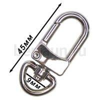 Карабин №176  метал. д/сумок FCD Н063  9 мм никель