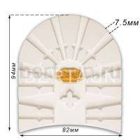 Набойка № 52  BISSELL 618S   ТАНК 7.5 мм женская белый (14) "желтый логотип"