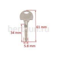 Заг.для ключ. КРЕСТ  AN-4 №530