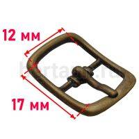 Пряжка  № 56 арт.5285/12мм  "2" литая антик
