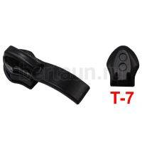 Замок-бегунок №216 спираль Т7 ПУЗАТЫЙ BERT LUX черный