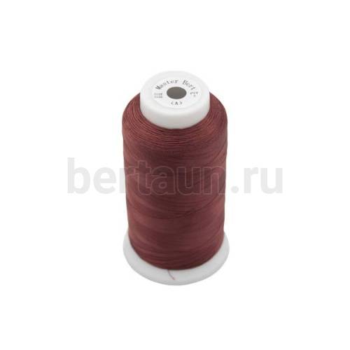 Нитки д/шв.машинки №106  210/2 Master Bert 434 бордово-коричн.