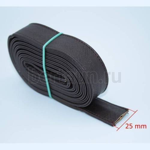 Ручки сумочные ПЛОСКИЕ № 99 2,5 см*2м коричн. новинка