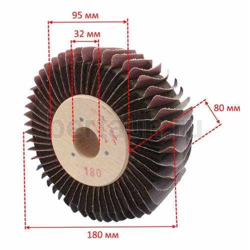 Инстр. №154 Щетка для полир, комби наж/войлок 180*32*70 см  (Италия)