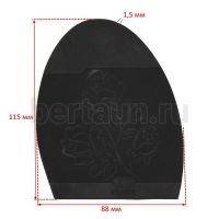 Профилактика №   1014   ПРИБАЛТИКА  01R  черная с цветами