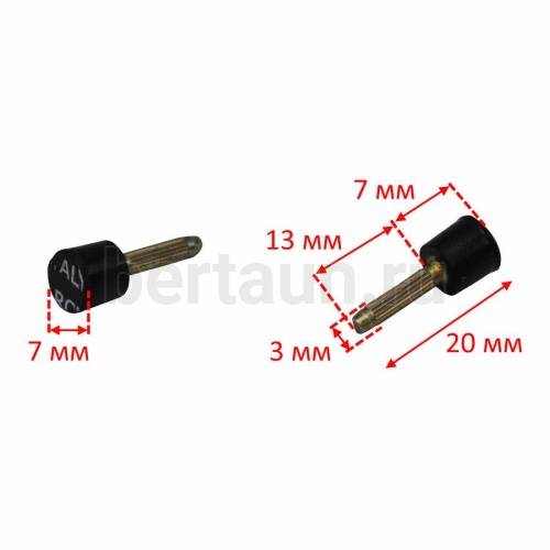 ARCHITAK  набойки №13 (круглые) №07чёрные