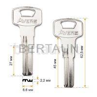 Заг.для ключ. Avers (металл) (H-277)  №722