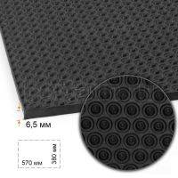 Пластина набоечная № 94  BISSELL 324 "СОТЫ" 380*570*6.5 мм черный BLACK (2)