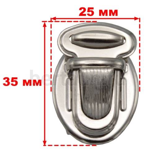 Замок портфельный № 43 LT KA 0040 B никель