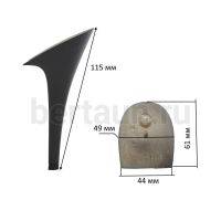 Каблуки № 126 LY 8215 черный лаковый  (высота 11,5 см)