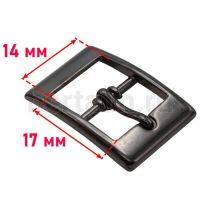 Пряжка  № 55 арт.5497/14мм  "90" литая темн никель