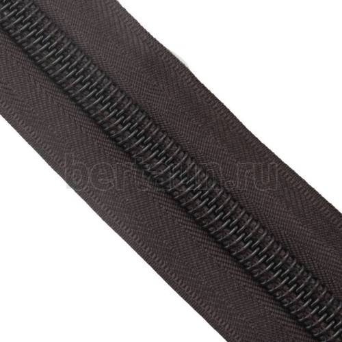 Молния рулонная №  96 спираль Т10 (90 м/упак) темно-коричневая (№304)
