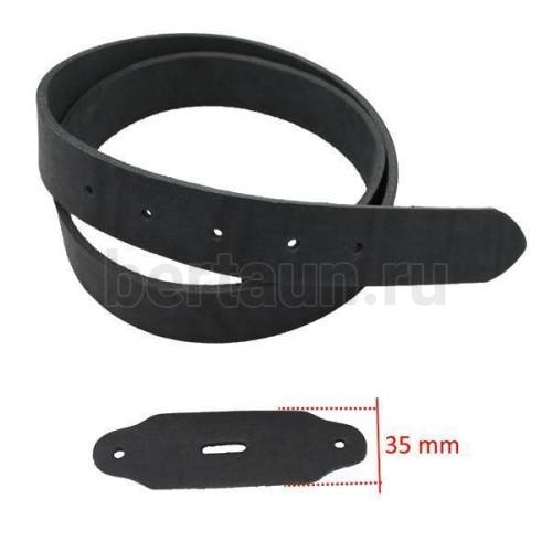 Заготовка № 7 для ремня 35 мм (чепрак) черная