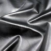 Кожа искусственная (PU 100%)Б-876-1 ширина 140 см черный гладкий NEW