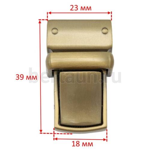 Замок портфельный №178 C154 BERT антик