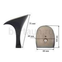 Каблуки №   4 LY 2181 черный лаковый.(высота 7,5 см)