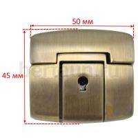 Замок портфельный №165 С155 BERT антик