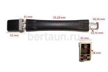 Ручка портфельная №  8   147-А черн. мат.ник. ЛТ