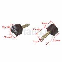 ARCHITAK  набойки № 2  р 1  р.9,5*9,5мм/390(коричнев. )