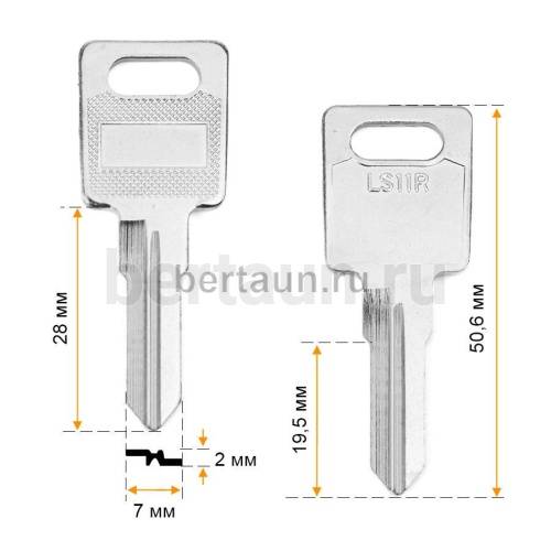 Заг.для ключ. LS-11R (F-095) англ. №686