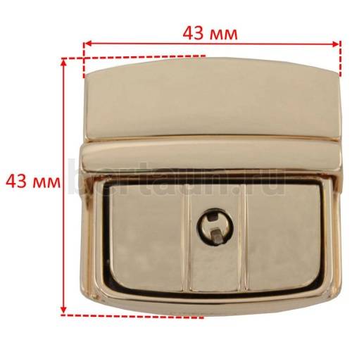 Замок портфельный №169 С072-1 BERT красное золото 